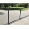 Ornamental bollard | Series 468B | � 60 mm | foldable, self-engaging lockfor casting in concrete, with hot-dip galvanized groundsocket part-no. 470.60, approx. 400 mm below ground | with triangular locking mechanism acc. with DIN 3223 | without eyelet